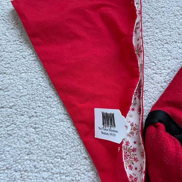 Dog lover SET Eddie Bauer Classic Dark Red Vest/Flannel LINED+bandanna+Book SzL - Picture 13 of 16